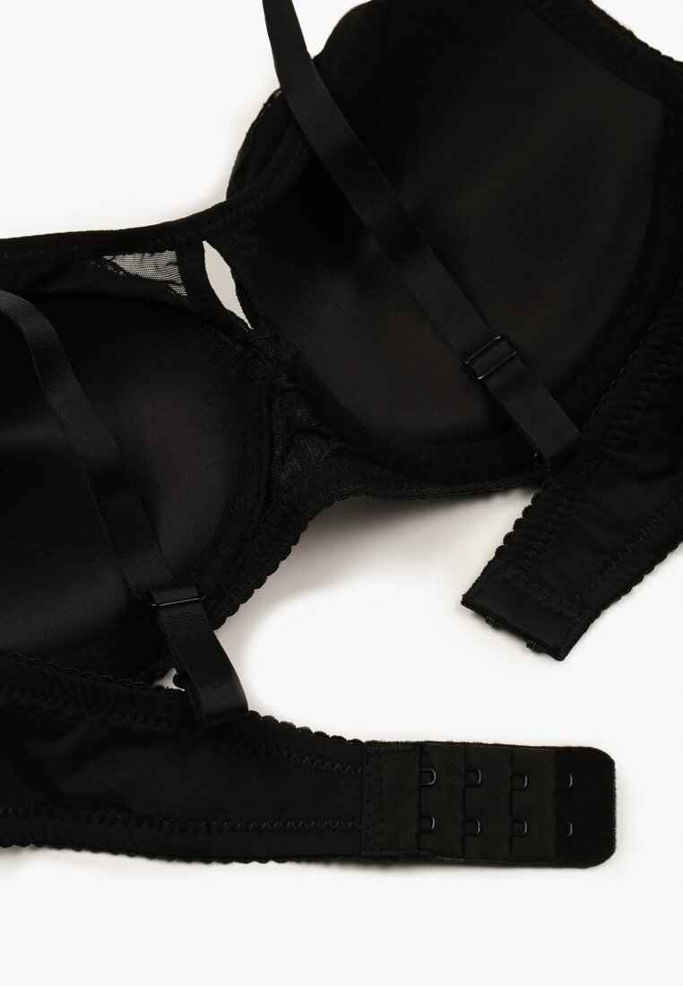 love magnolia Sutien Negru Din Dantelă cu Bretele Detașabile Revalora