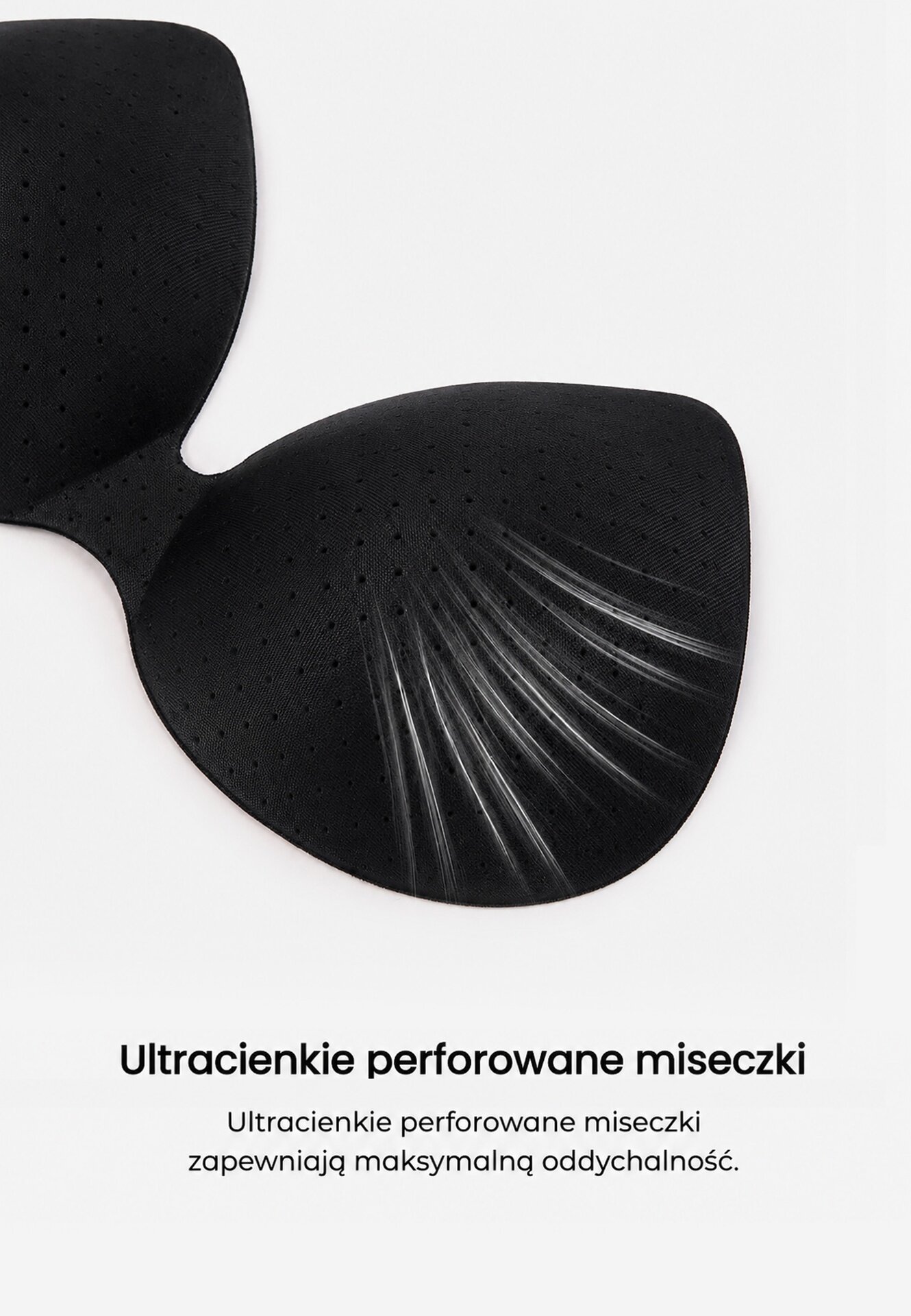 love magnolia Sutien Negru Fără cusături cu burete Fără sârmă Zeritha