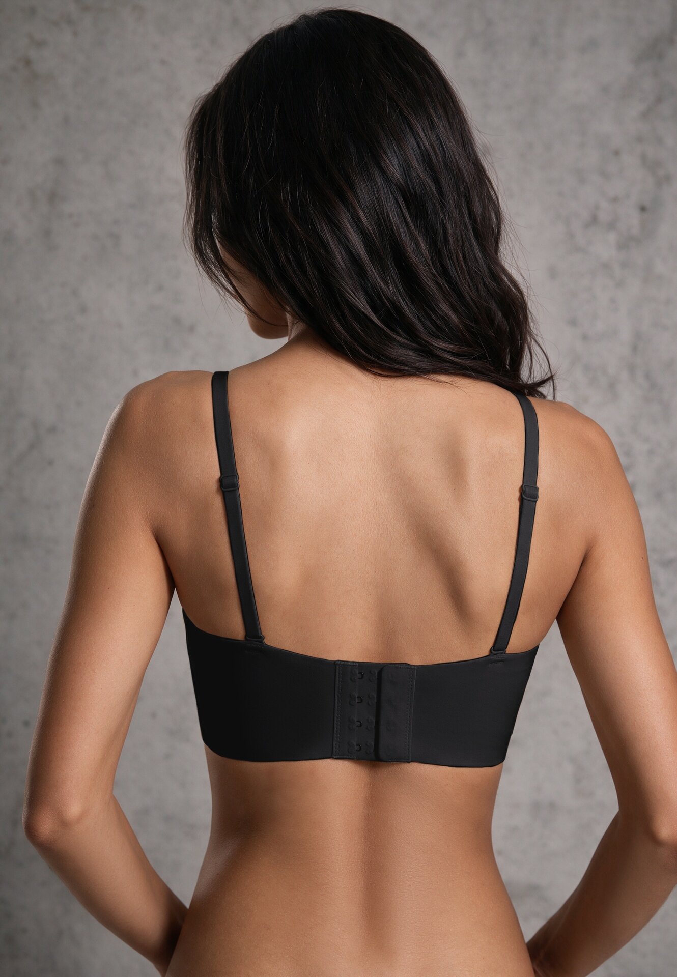 love magnolia Sutien simplu Push Up tip balconette cu bretele detașabile Misima Negru