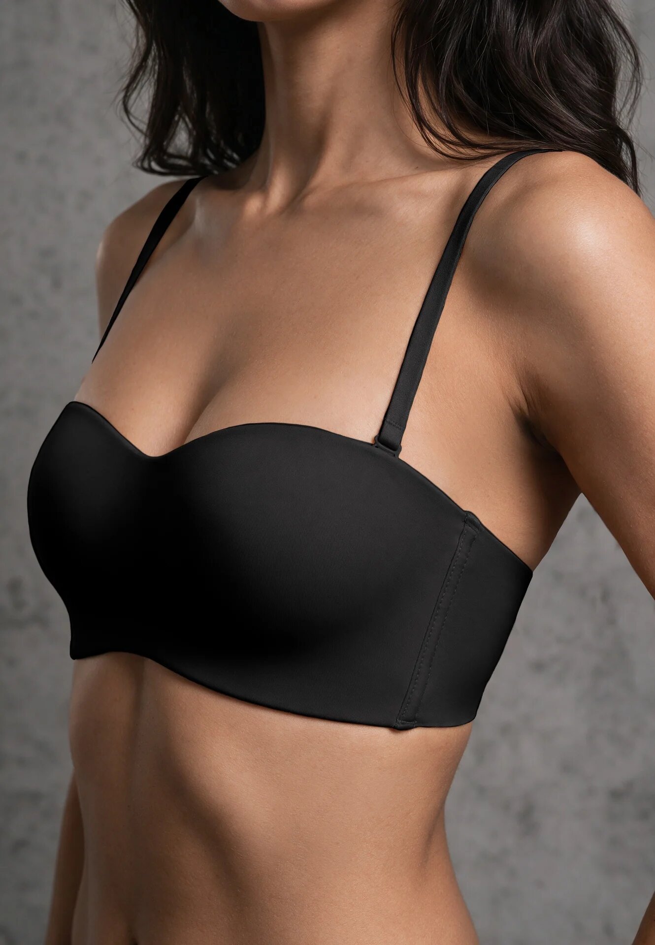 love magnolia Sutien simplu Push Up tip balconette cu bretele detașabile Misima Negru