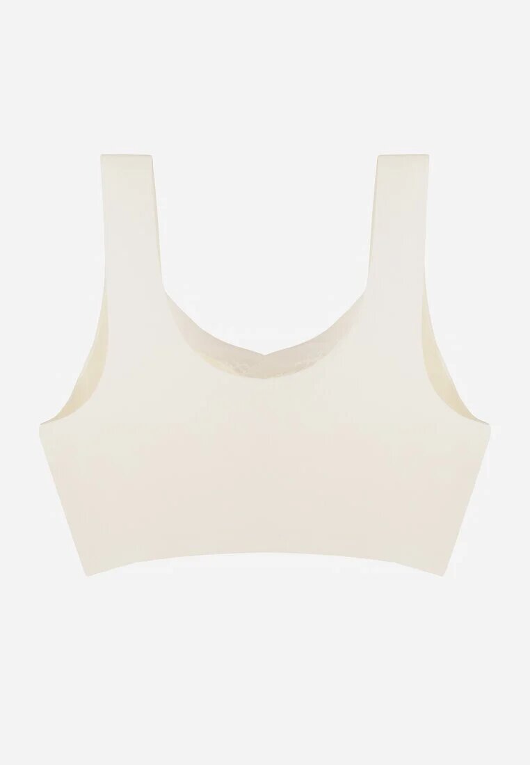 love magnolia Sutien Sport Alb căptușit decorat cu inserție din plasă Edalissa