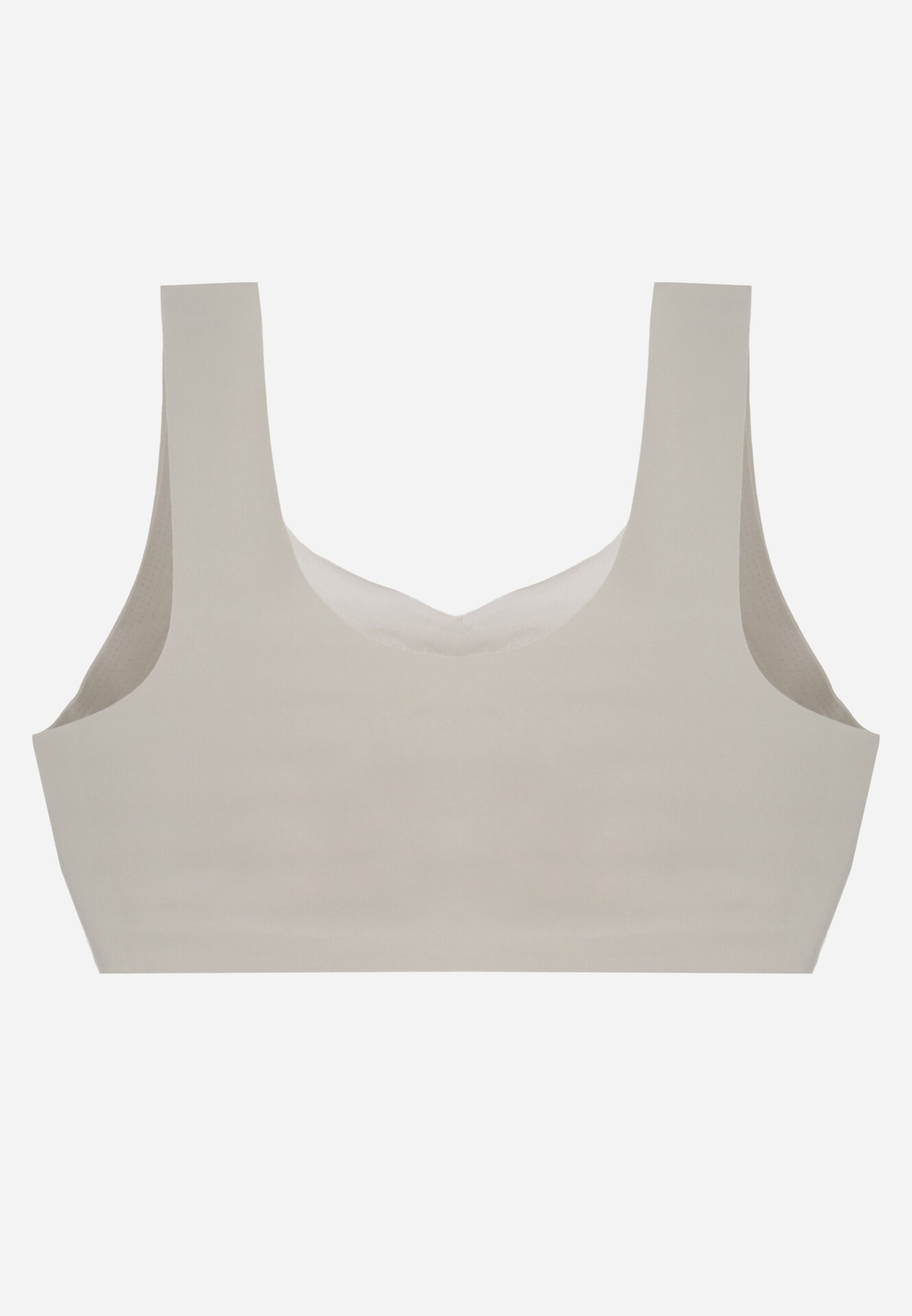 love magnolia Sutien Sportiv Gri cu Intărire Decorat cu Inserție din Plasă Edalissa