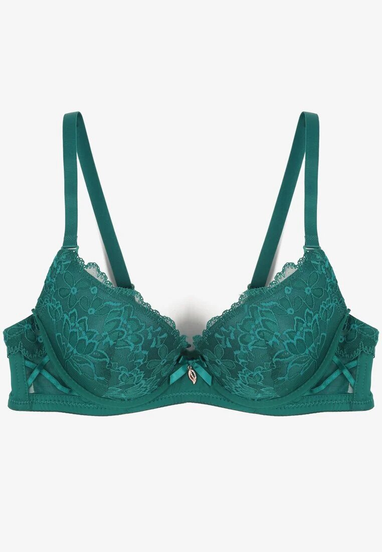 love magnolia Sutien Verde cu Dantelă și Fundă Amirio