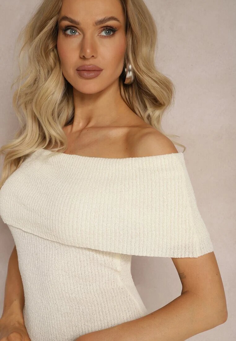 lovery Rochie Bej deschis Taliată Spagnolă Mini din țesătură elastică Naliresa