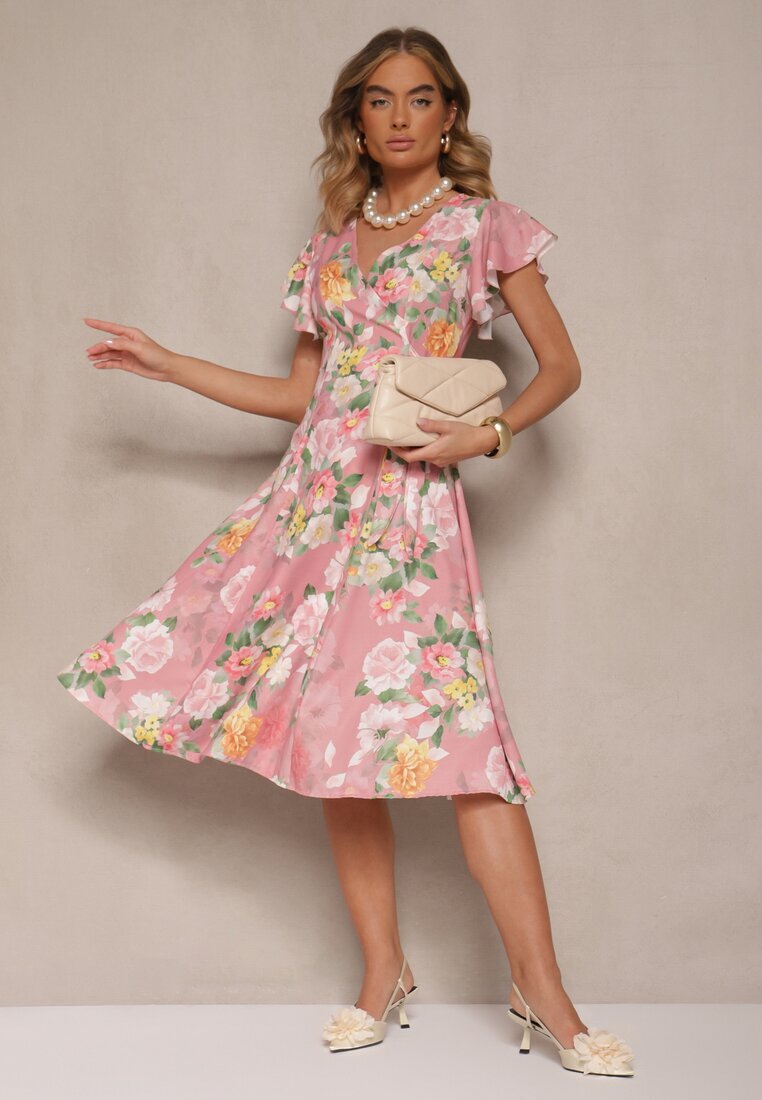lovery Rochie Tip plic Rozalie cu flori Atesalia