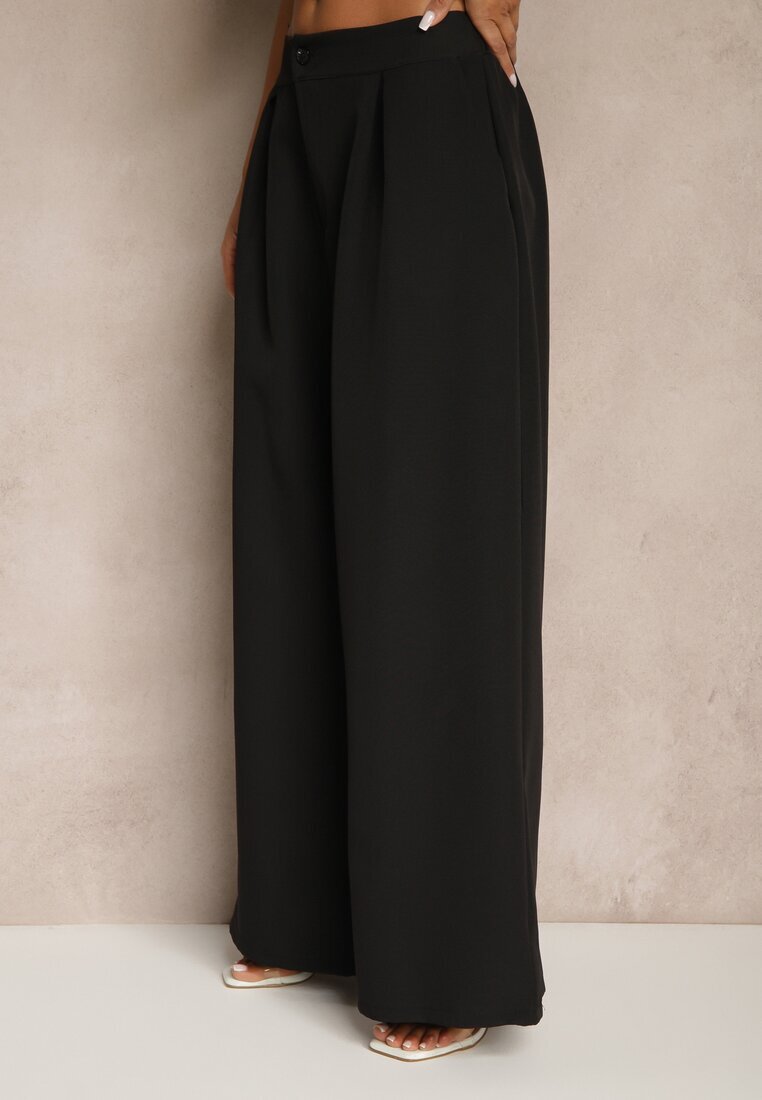 lovery Set costum Alb-Negru Pantaloni largi și Vestă Ziorene