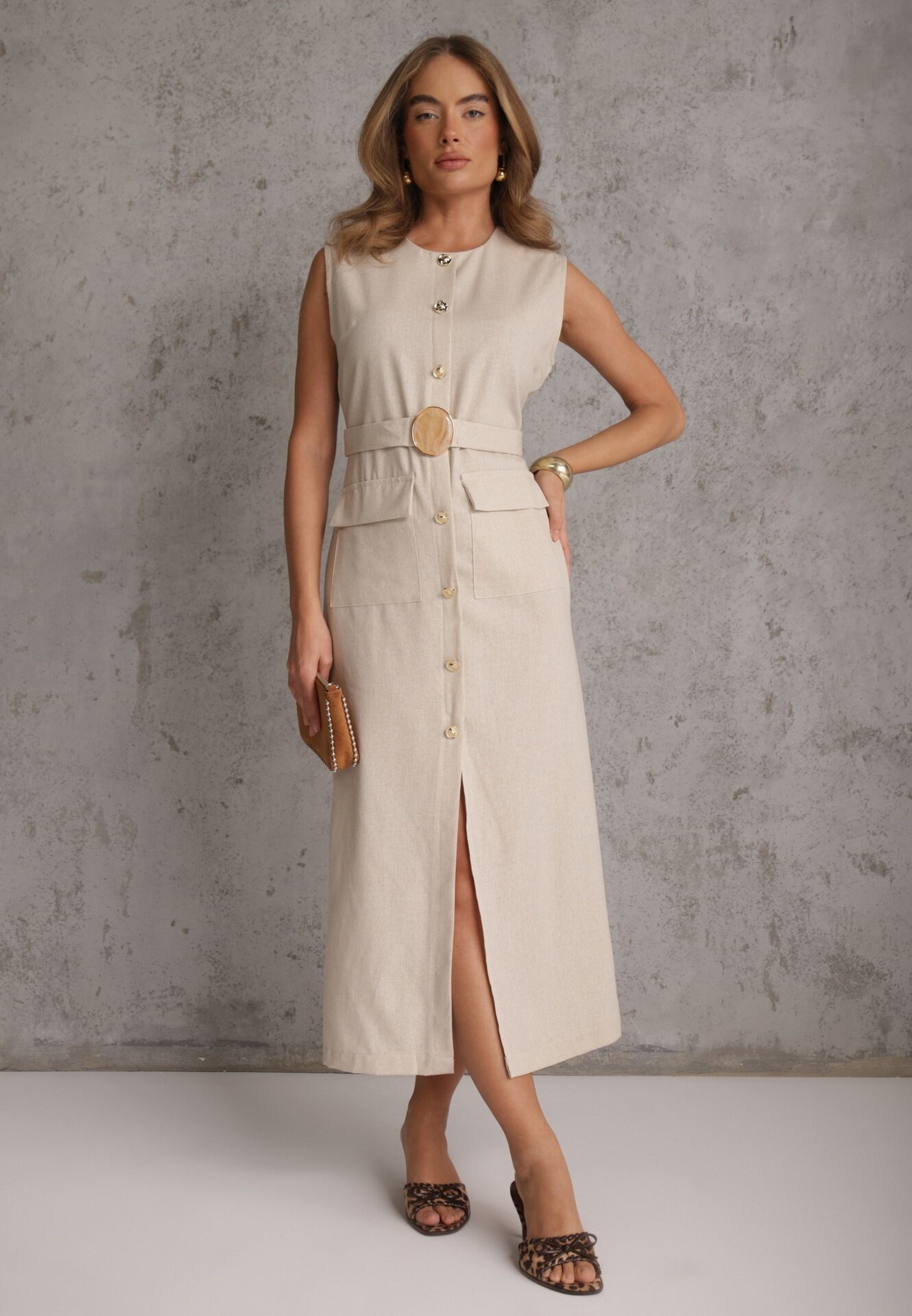 m&d fashion Rochie Coritia Bej deschis