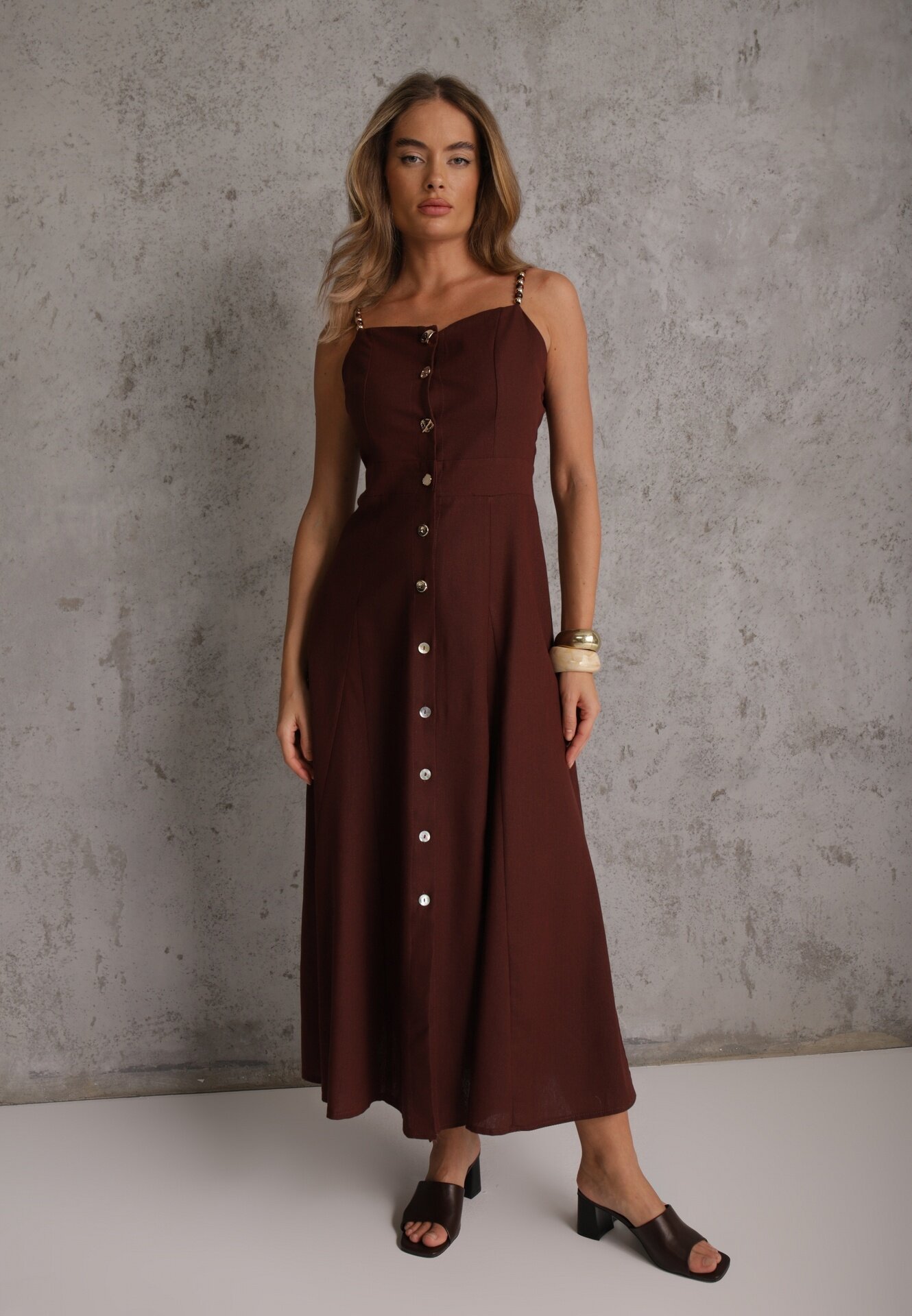 m&d fashion Rochie Galopon Bordo