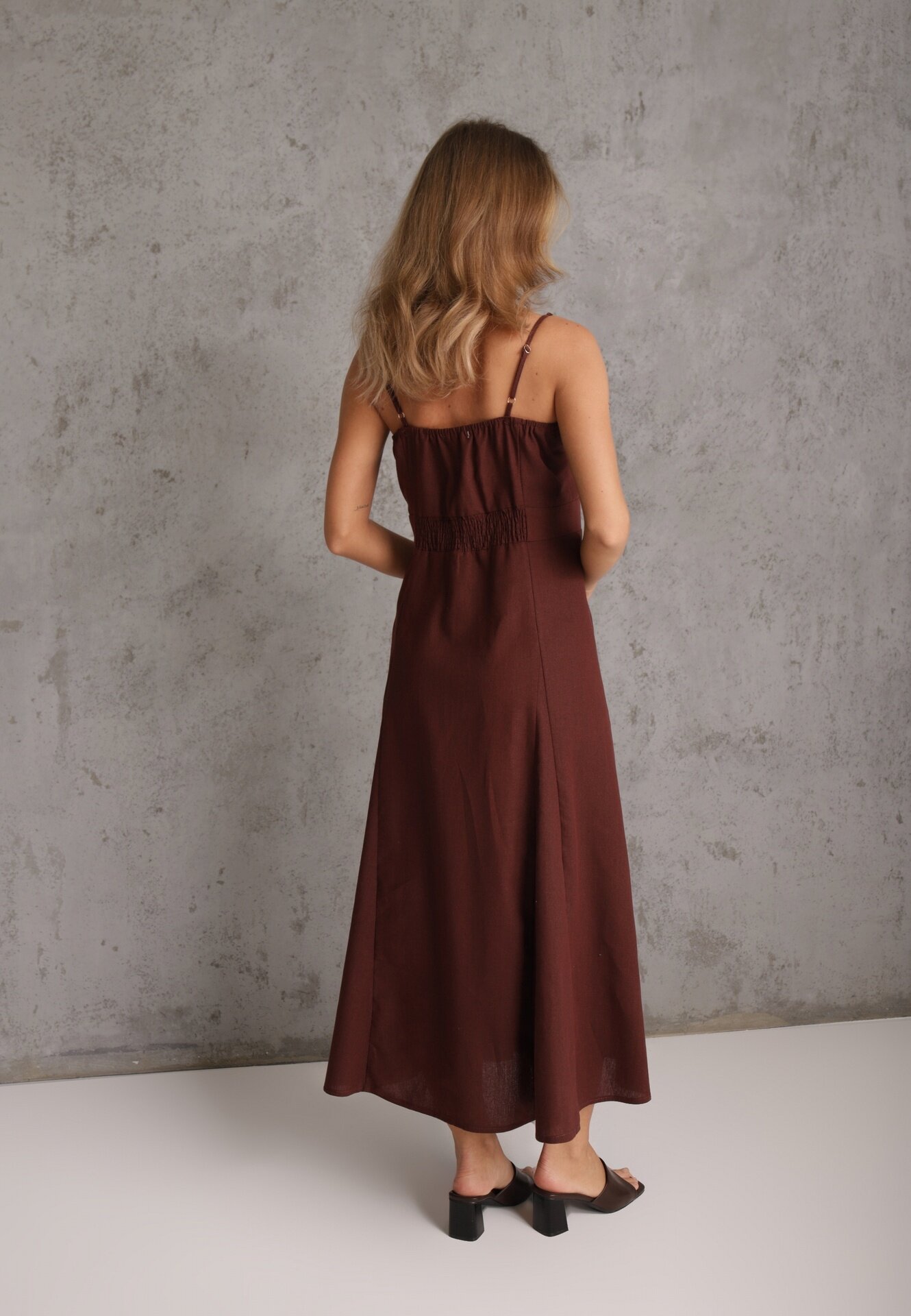 m&d fashion Rochie Galopon Bordo