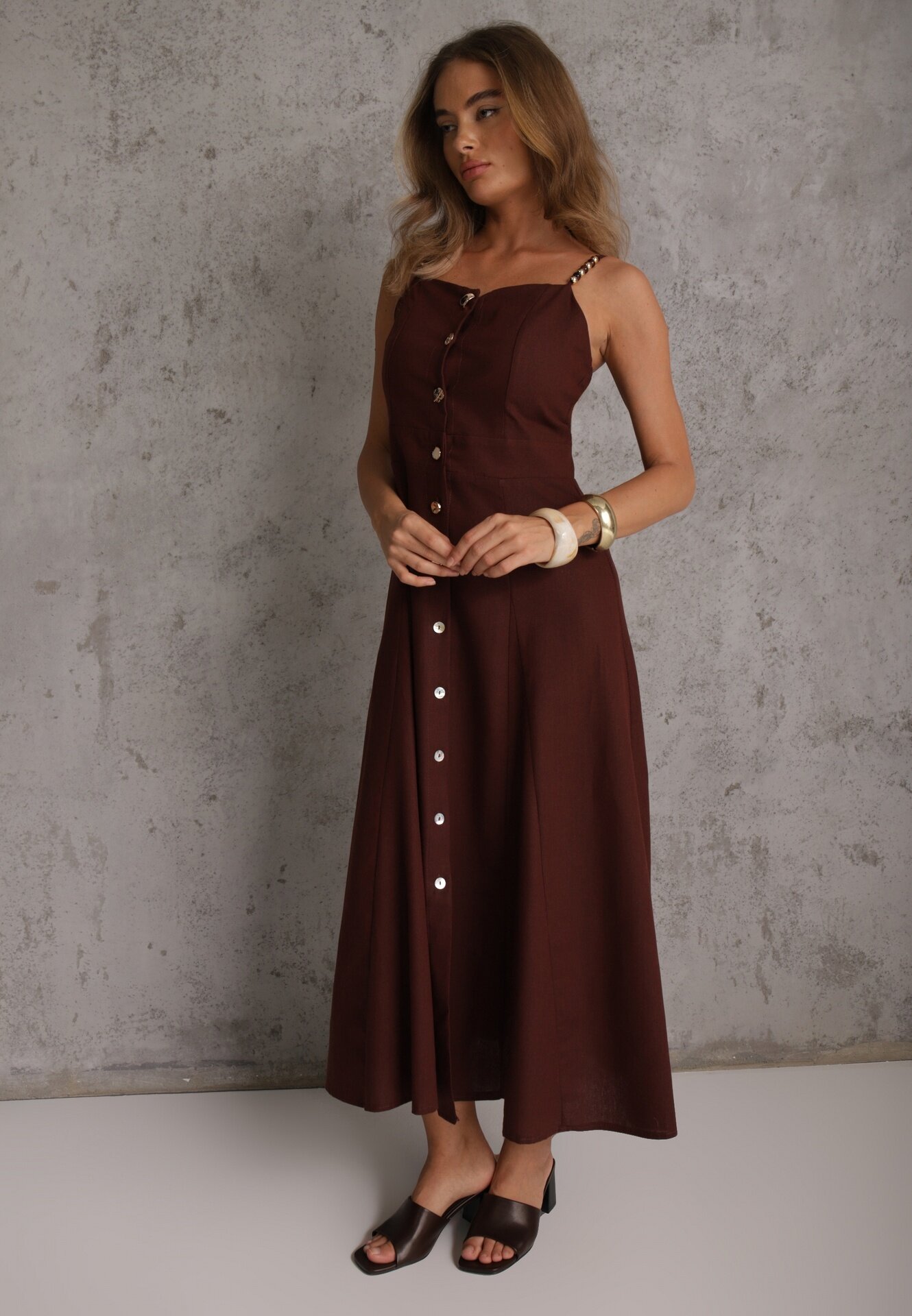 m&d fashion Rochie Galopon Bordo