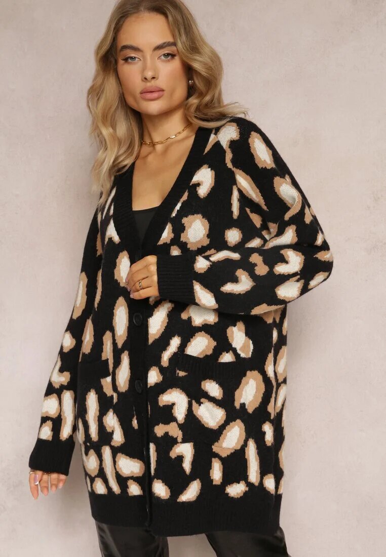 m&v Cardigan Negru Lejer Încheiat Klimonta