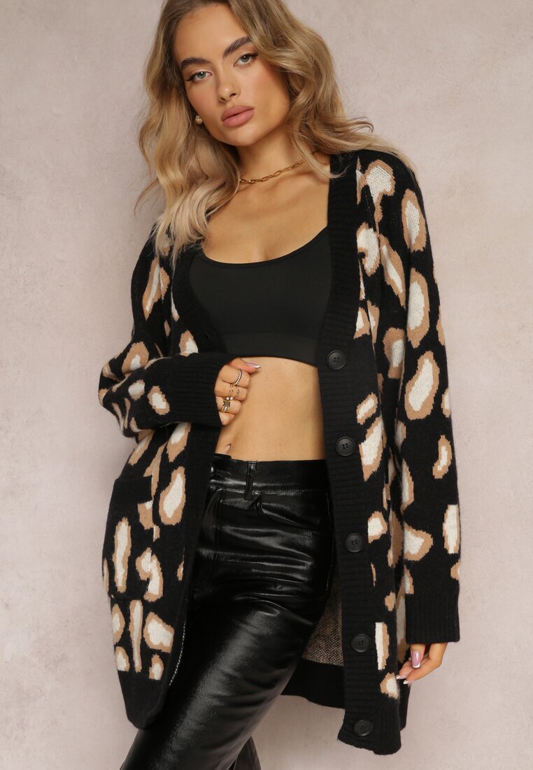m&v Cardigan Negru Lejer Încheiat Klimonta