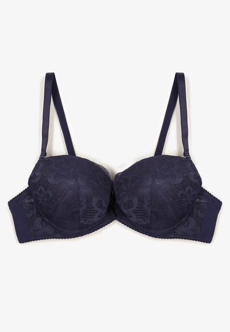 mag - net Sutien bleumarin Push-up cu dantelă Ravgis