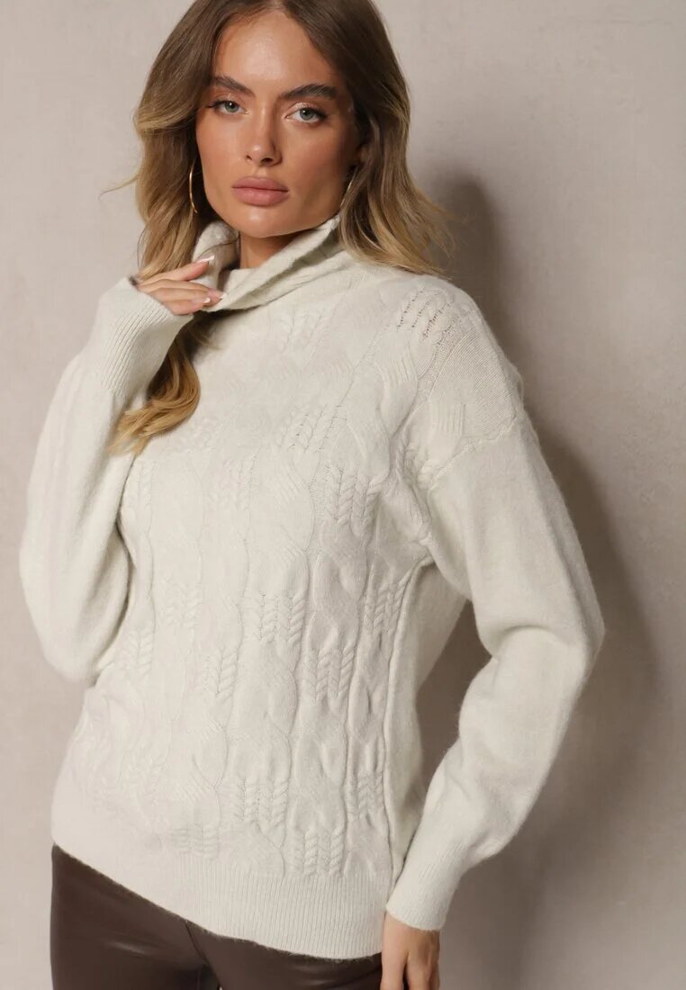  Maletă Casual Bej cu Model în Relief Daivyn