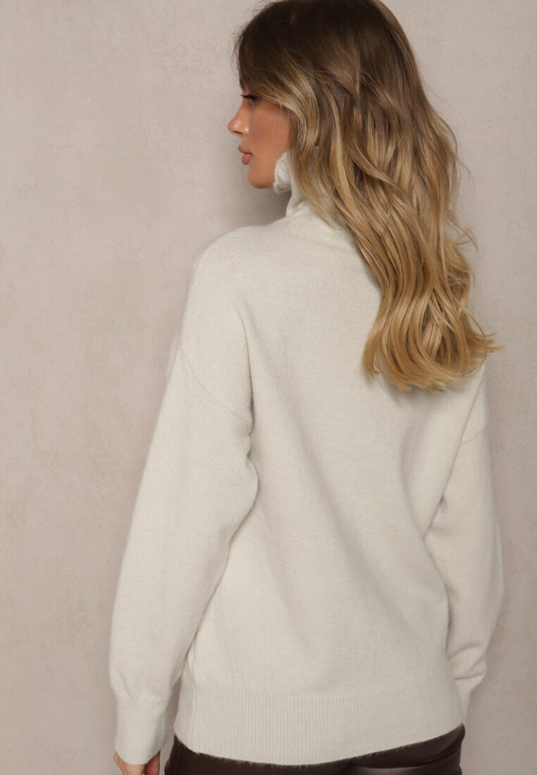  Maletă Casual Bej cu Model în Relief Daivyn