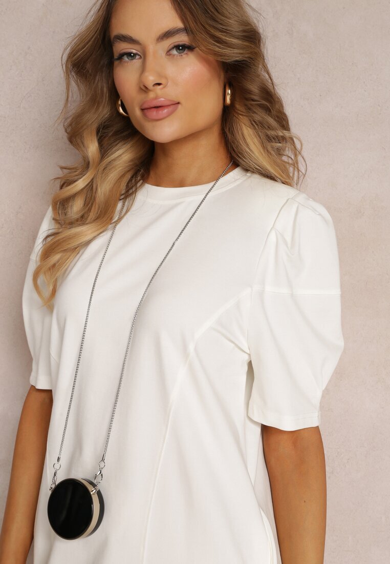 manosque Rochie Tip cutie Mini Albă cu Borsetă Dalana