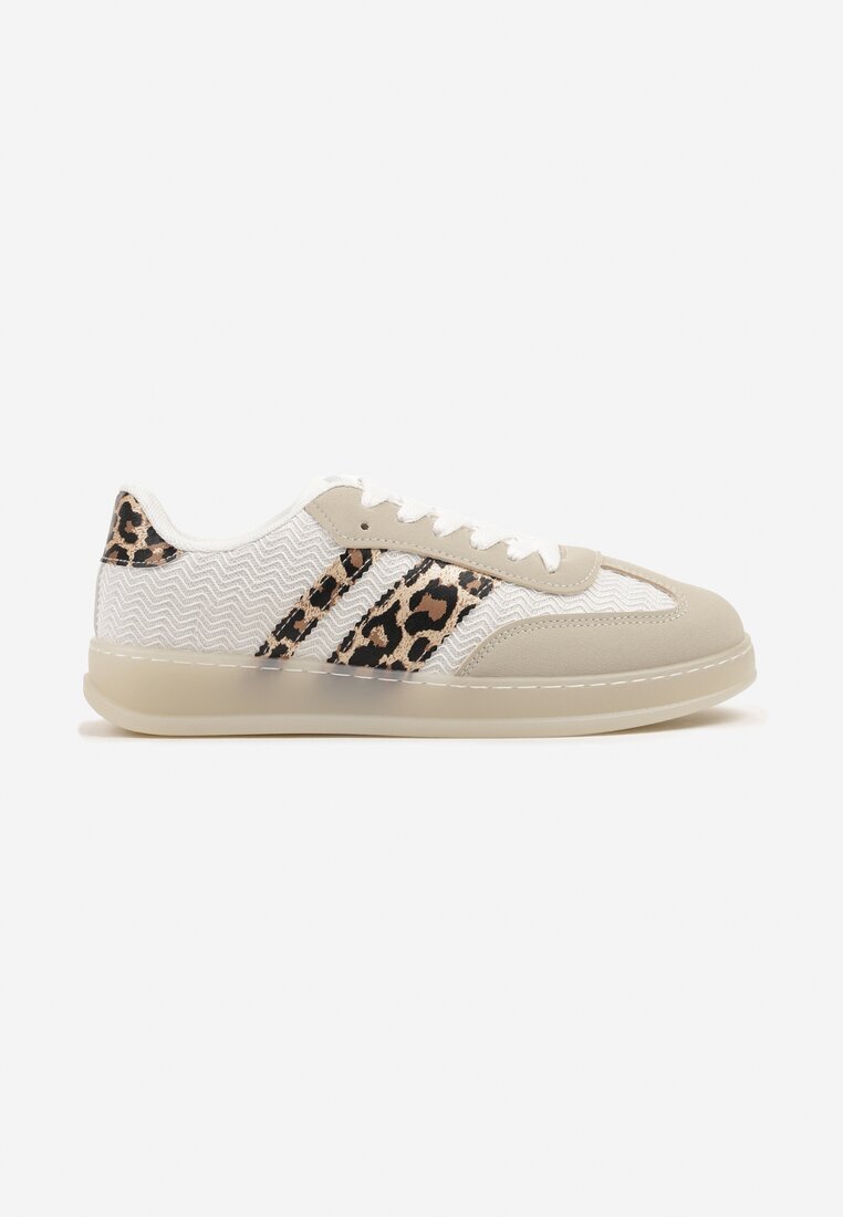 mellisa Adidași Clasici Bej-imprimeu leopard cu talpă semitransparentă Niniel