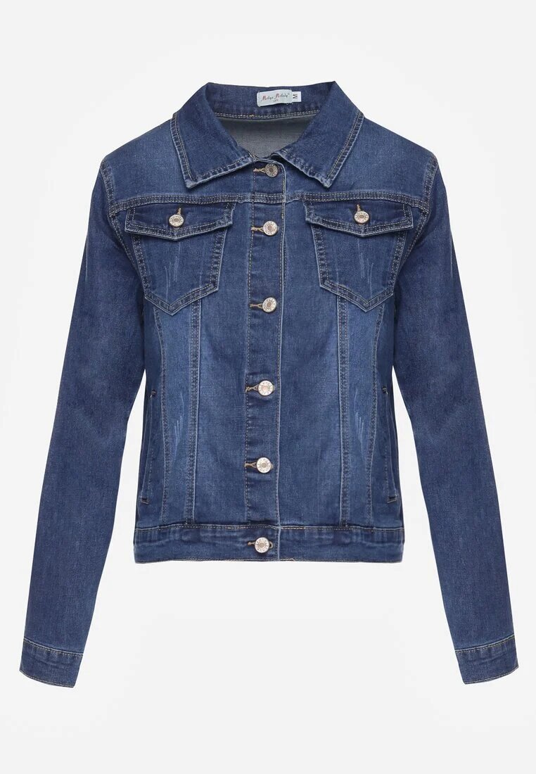 melya by melody Geacă Denim Clasic Bleumarin cu nasturi Ivonelle