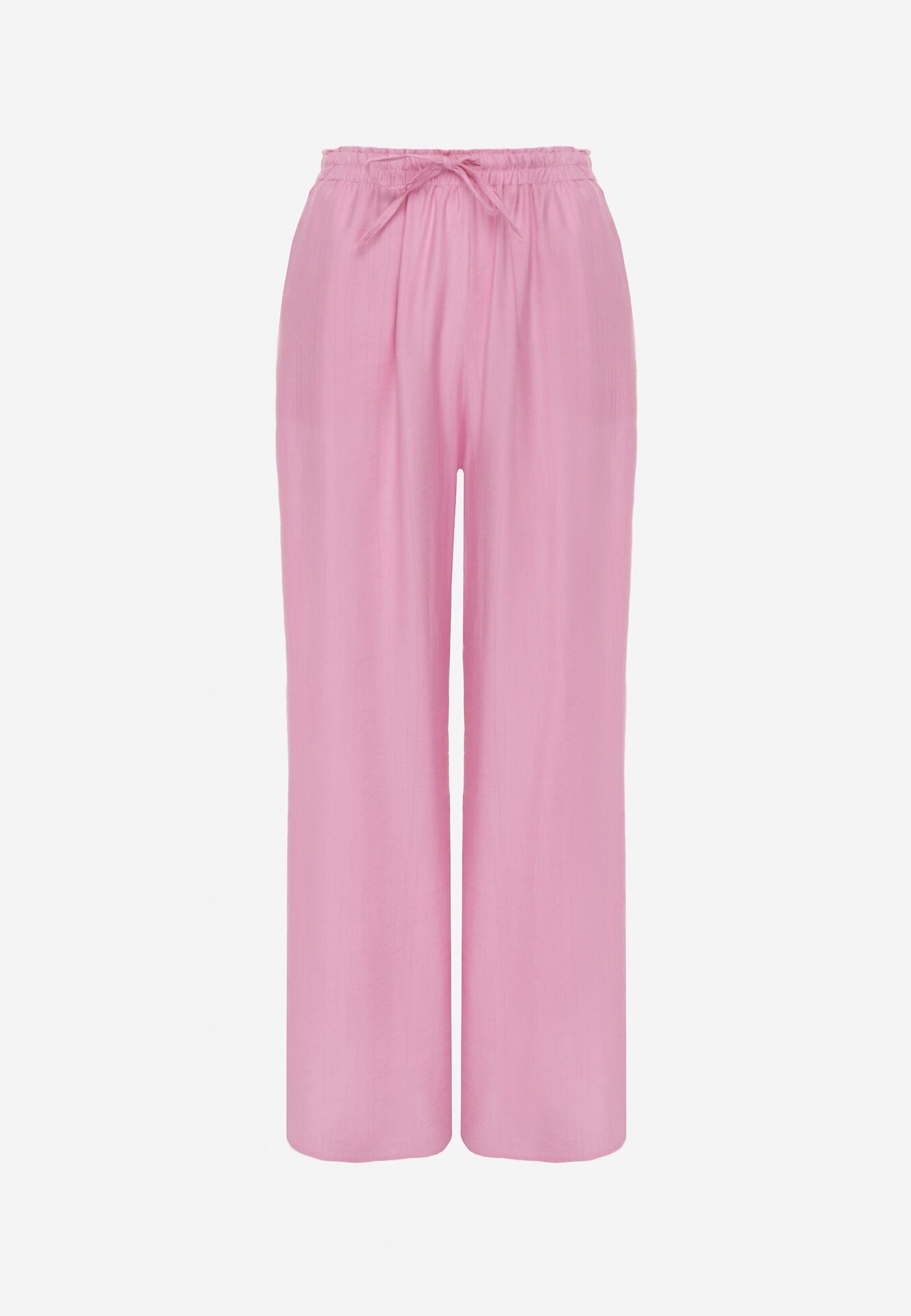 melya by melody Pantaloni Roz Largi din Viscoză și cu Elastic în Talie Abyga
