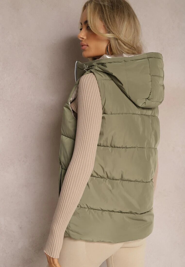 melya by melody Vestă Matlasată Verde Reversibilă Erinea