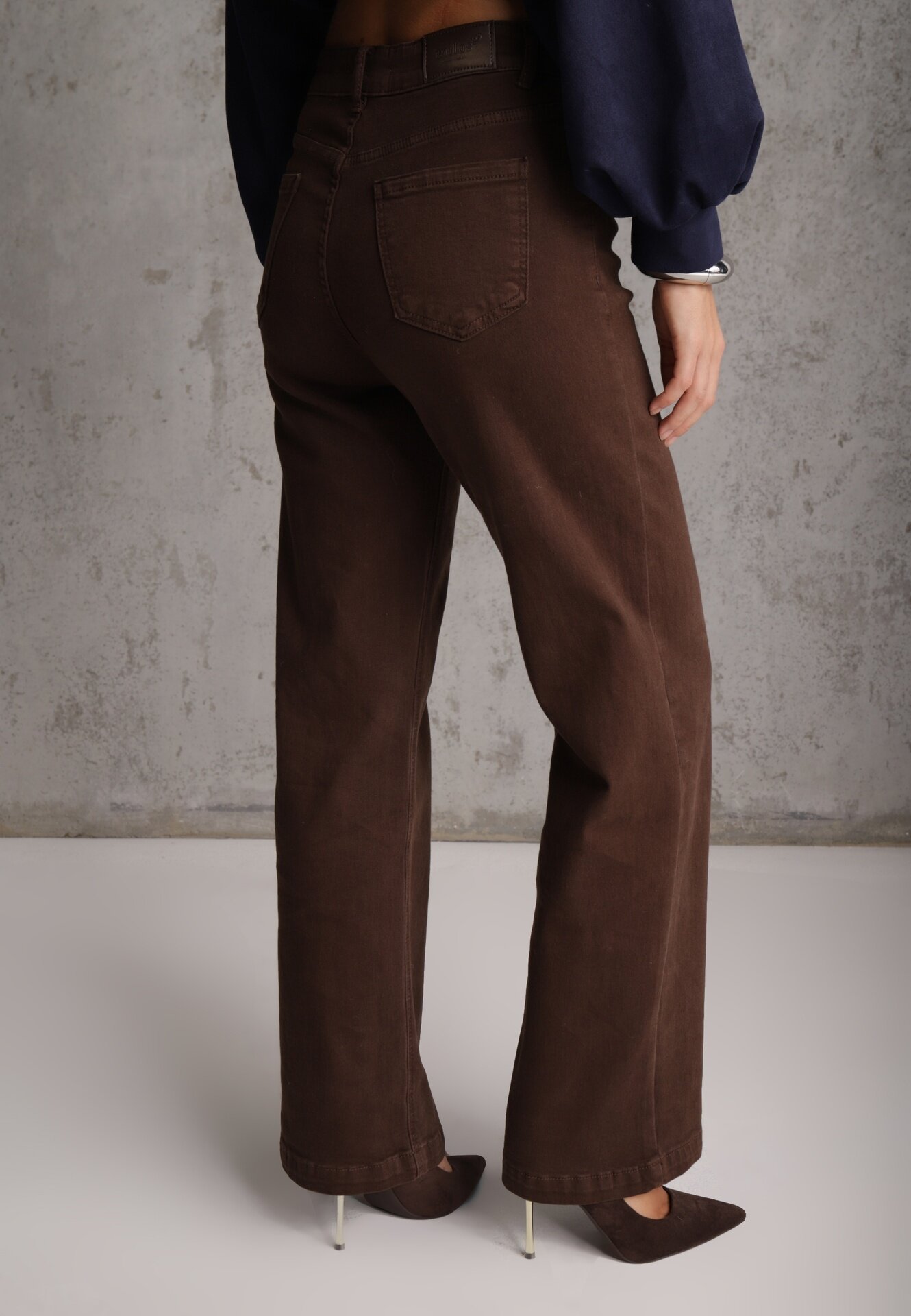 milas91 Blugi din bumbac cu croială drept Standard Waist Etelvina Maro