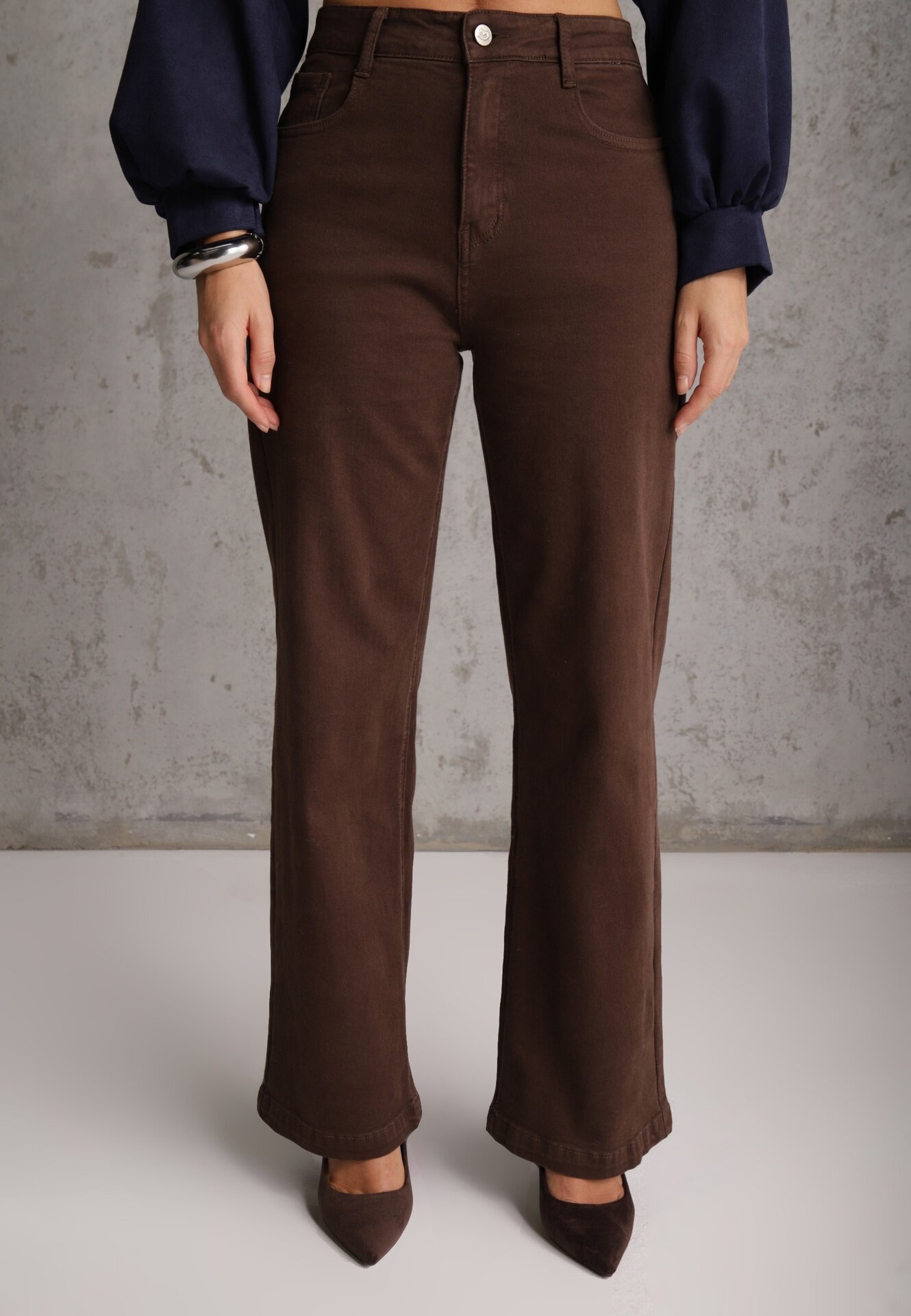 milas91 Blugi din bumbac cu croială drept Standard Waist Etelvina Maro
