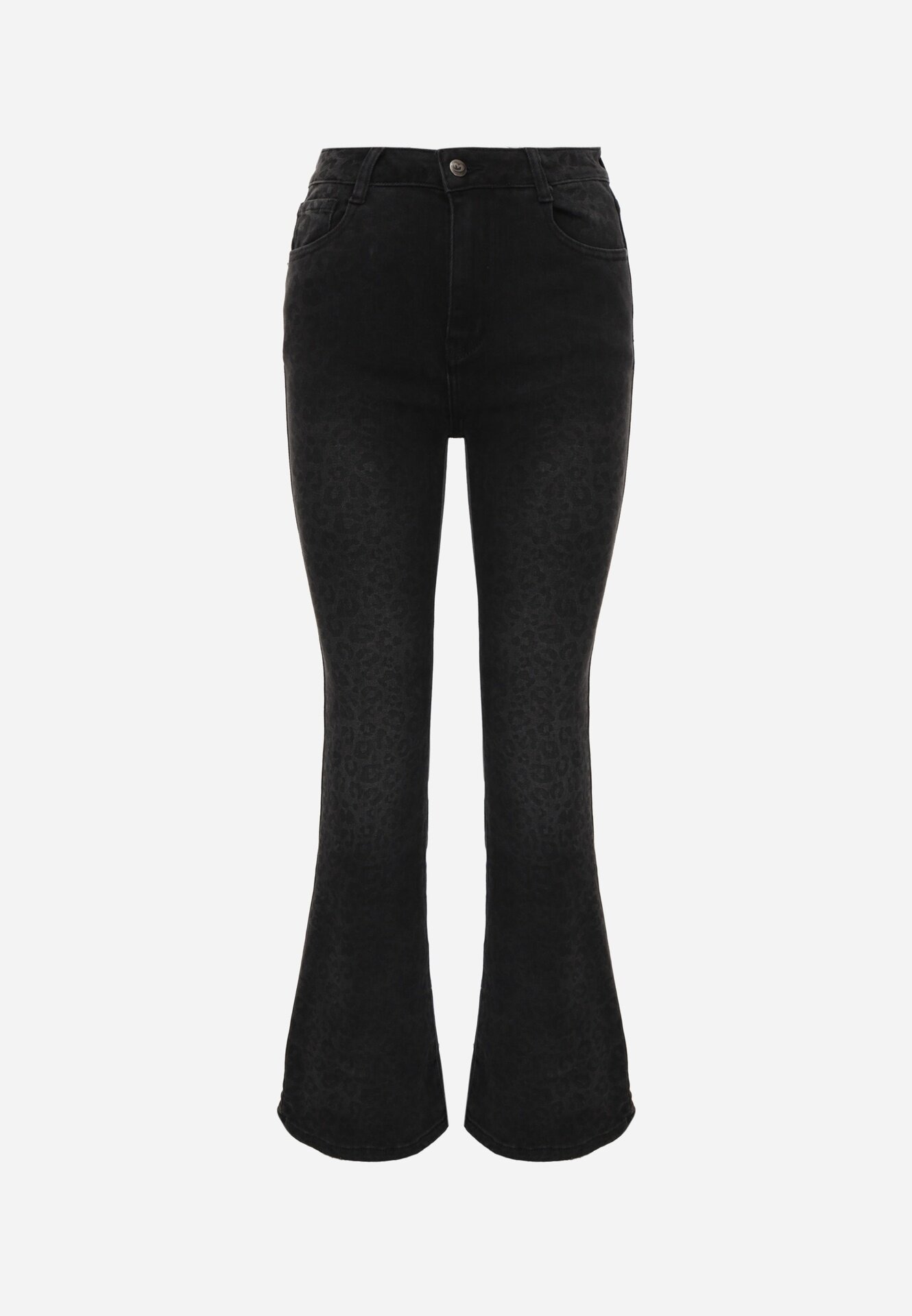 milas91 Blugi flare high waist cu conținut ridicat de bumbac Drienne Negri