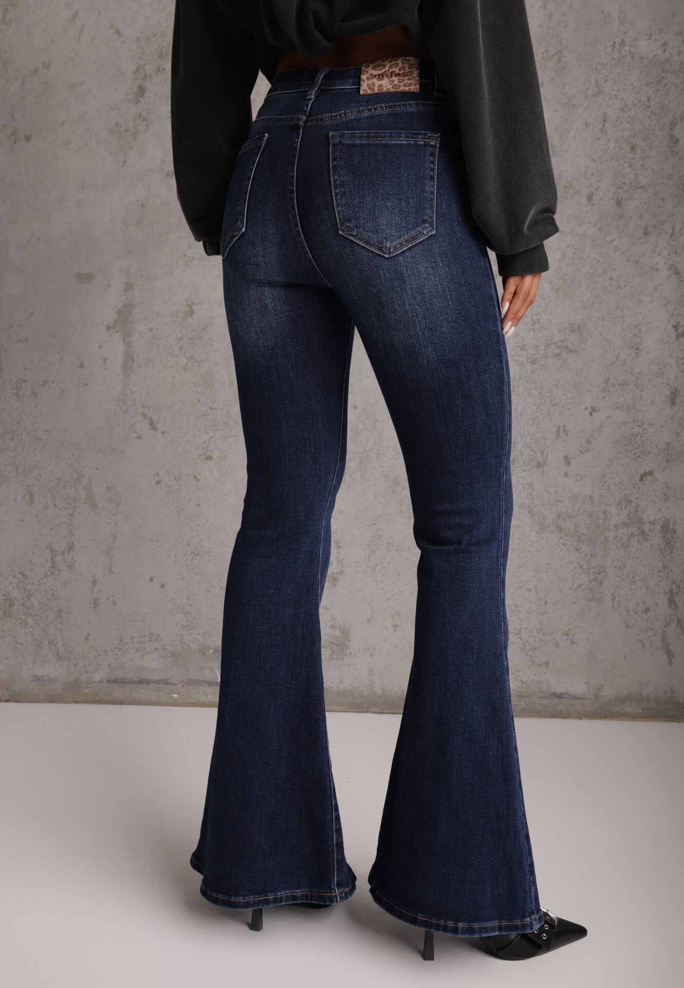 milas91 Blugi Flare Standard Waist cu bumbac în stil Y2K Lucila Albaștri