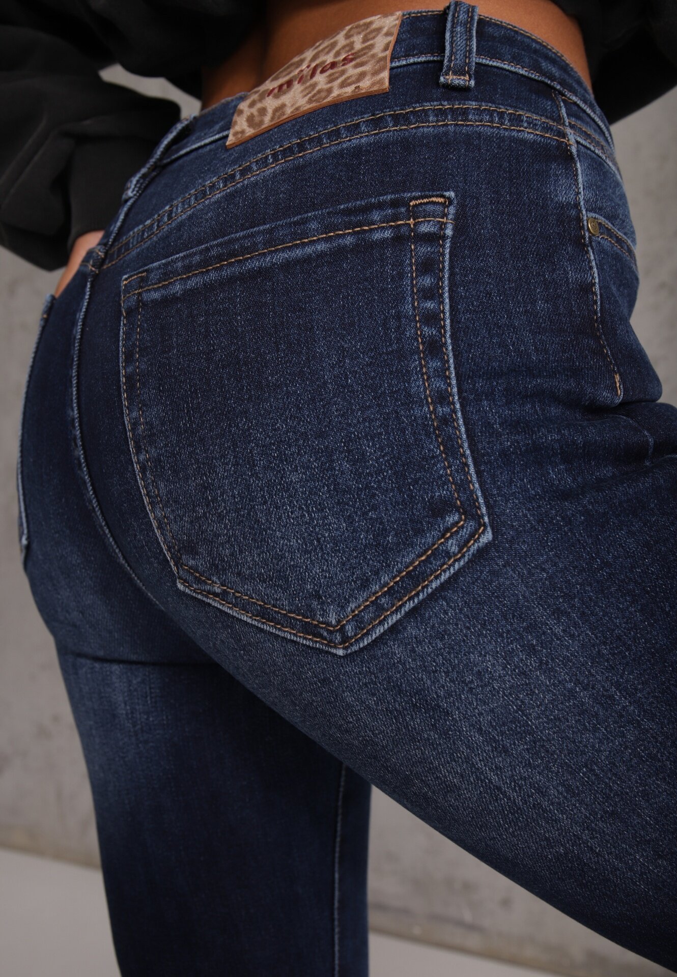 milas91 Blugi Flare Standard Waist cu bumbac în stil Y2K Lucila Albaștri