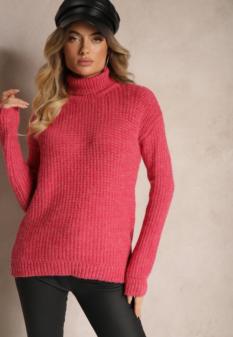 miss poem Guler înalt Casual Fucsia Ertinna