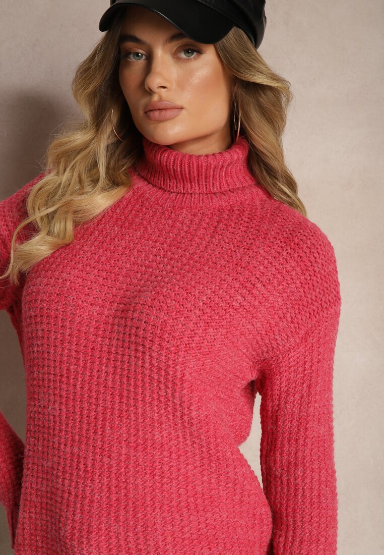 miss poem Guler înalt Casual Fucsia Ertinna