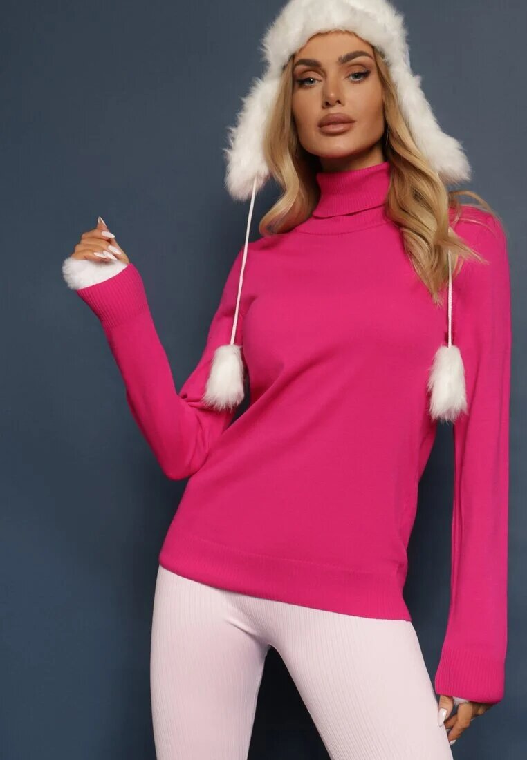 miss poem Maletă Clasică Fucsia cu manșete elastice la mâneci Felinia