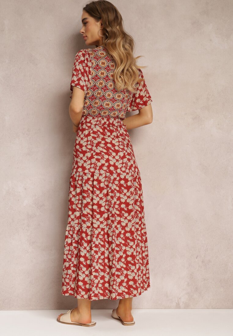 moni&co Rochie Visinie Evazată Maxi din Viscoză Ophitria