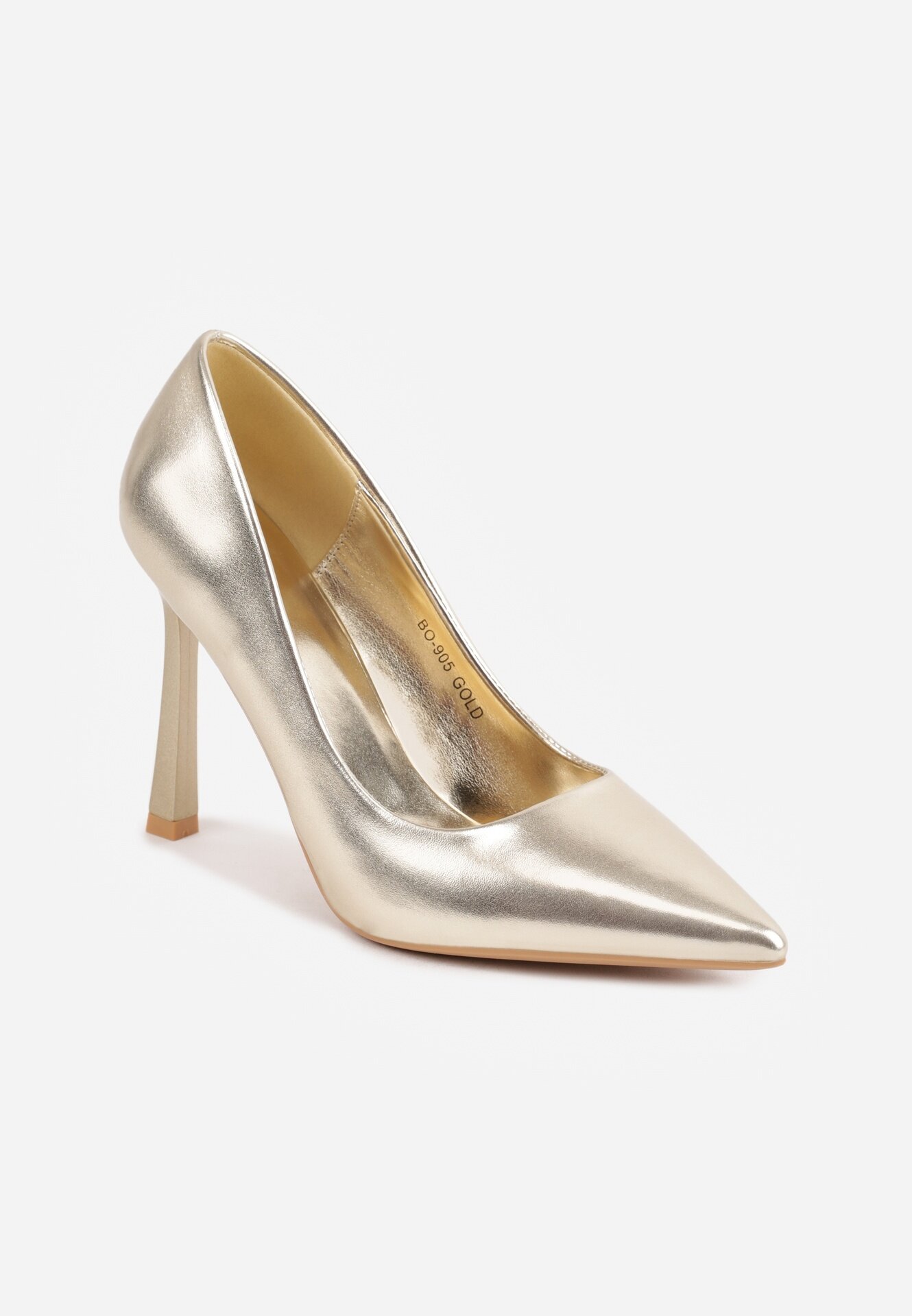 mulanka Pantofi eleganți cu toc cu linie subțire Minewisa Aurii