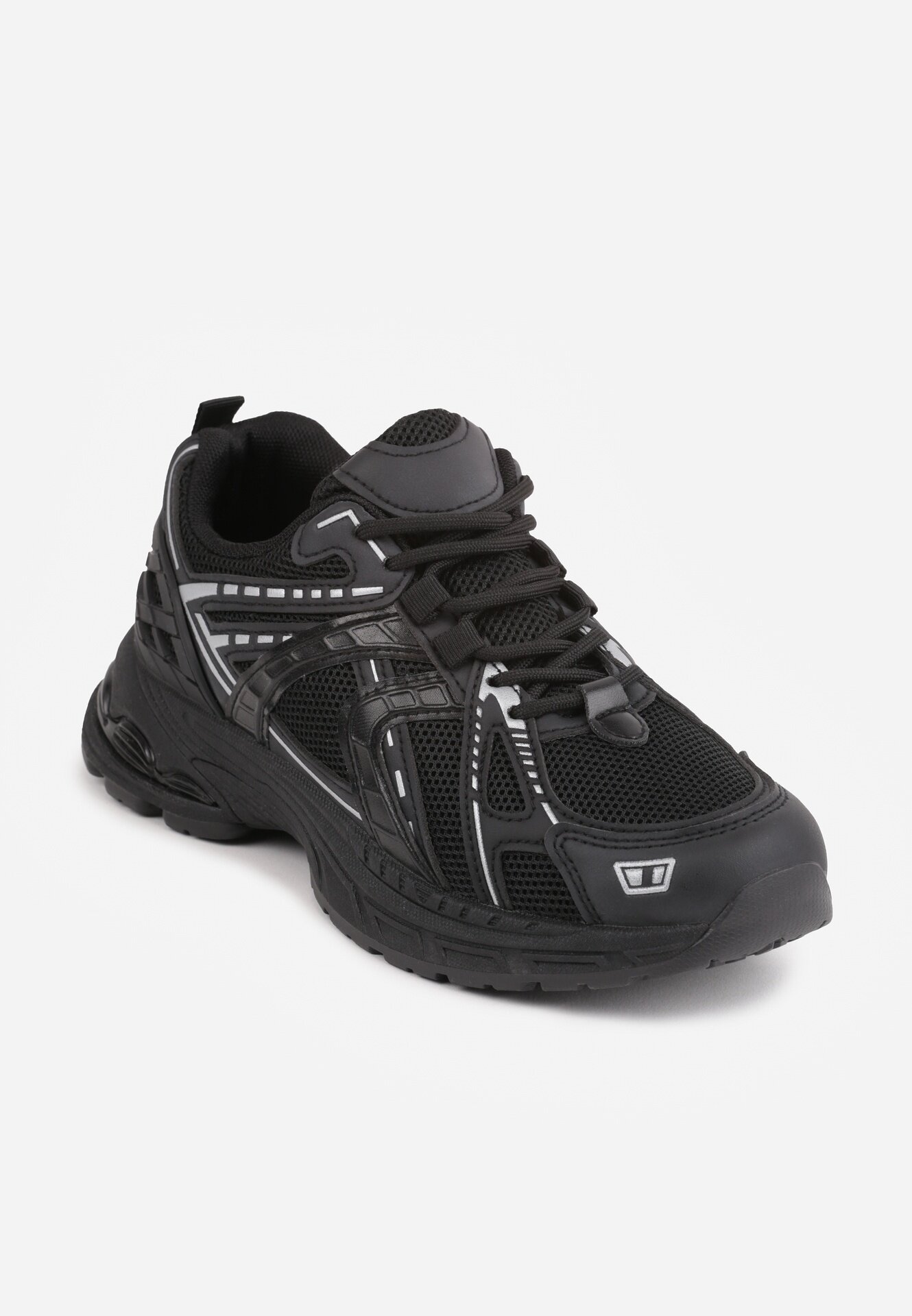mulanka Pantofi sport Dad Shoes cu upper din plasă pe talpă din spumă Anotea Negri