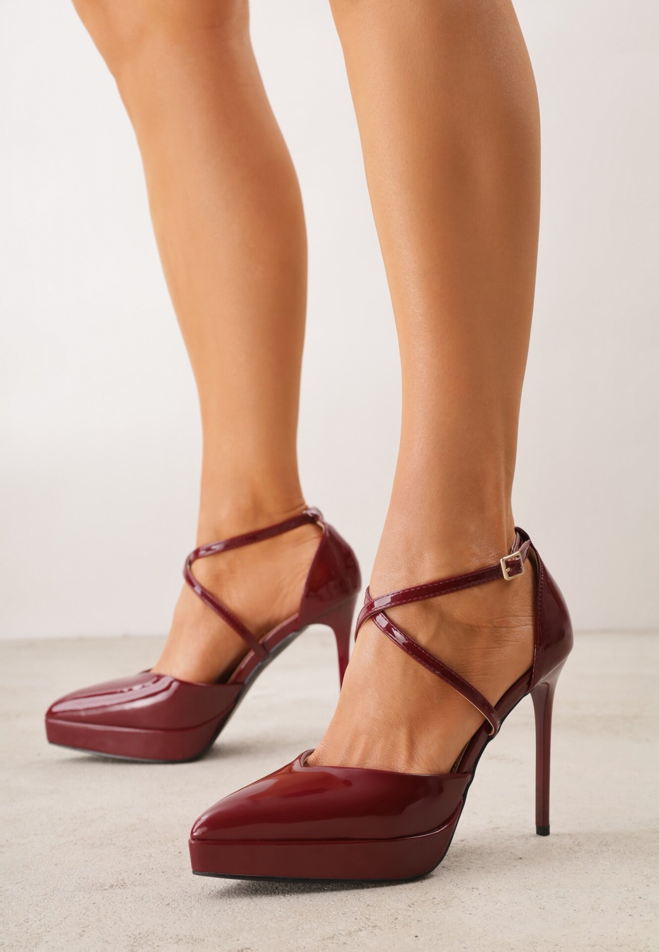 mulanka Pantofi stiletto Bordo