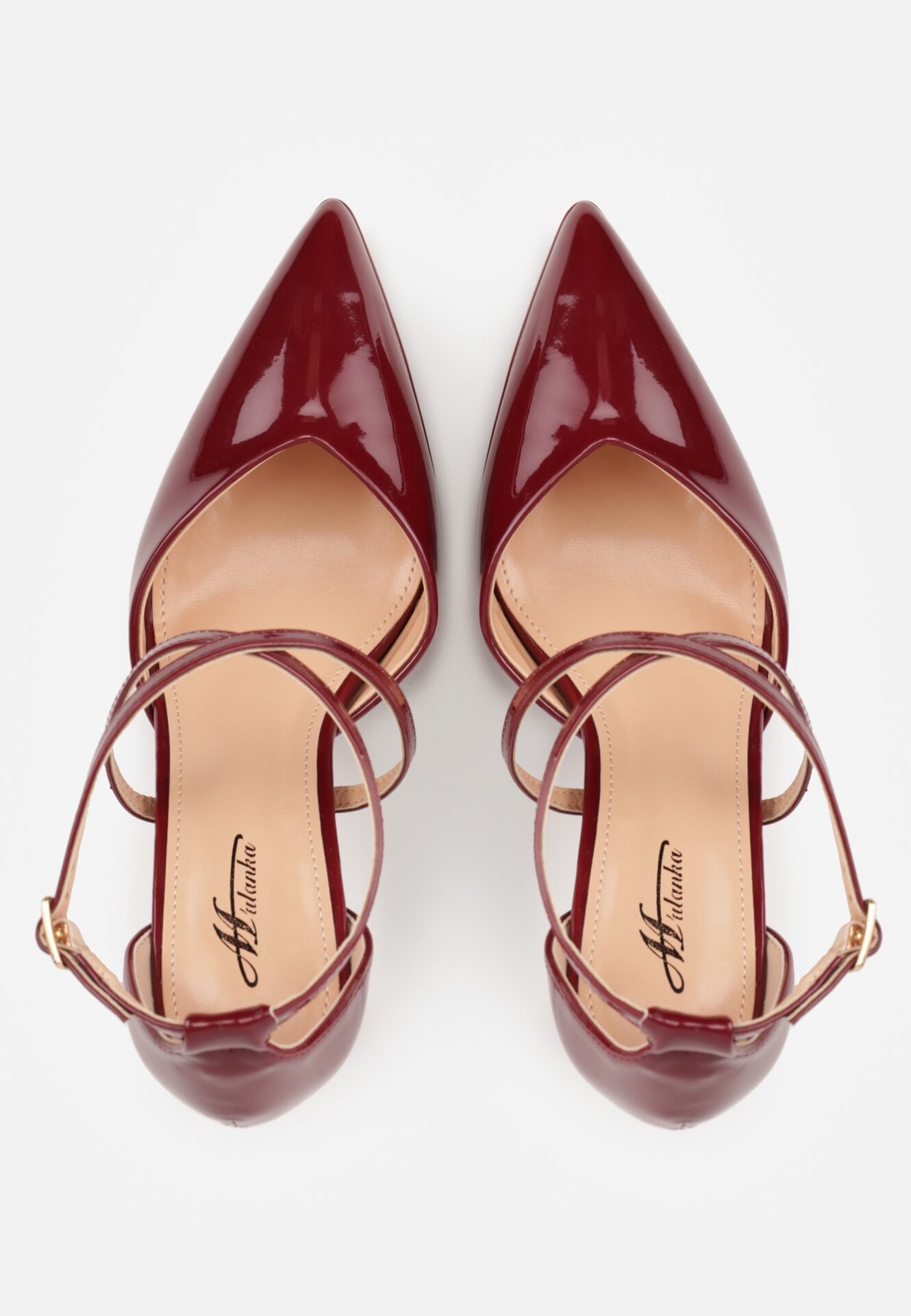 mulanka Pantofi stiletto Bordo
