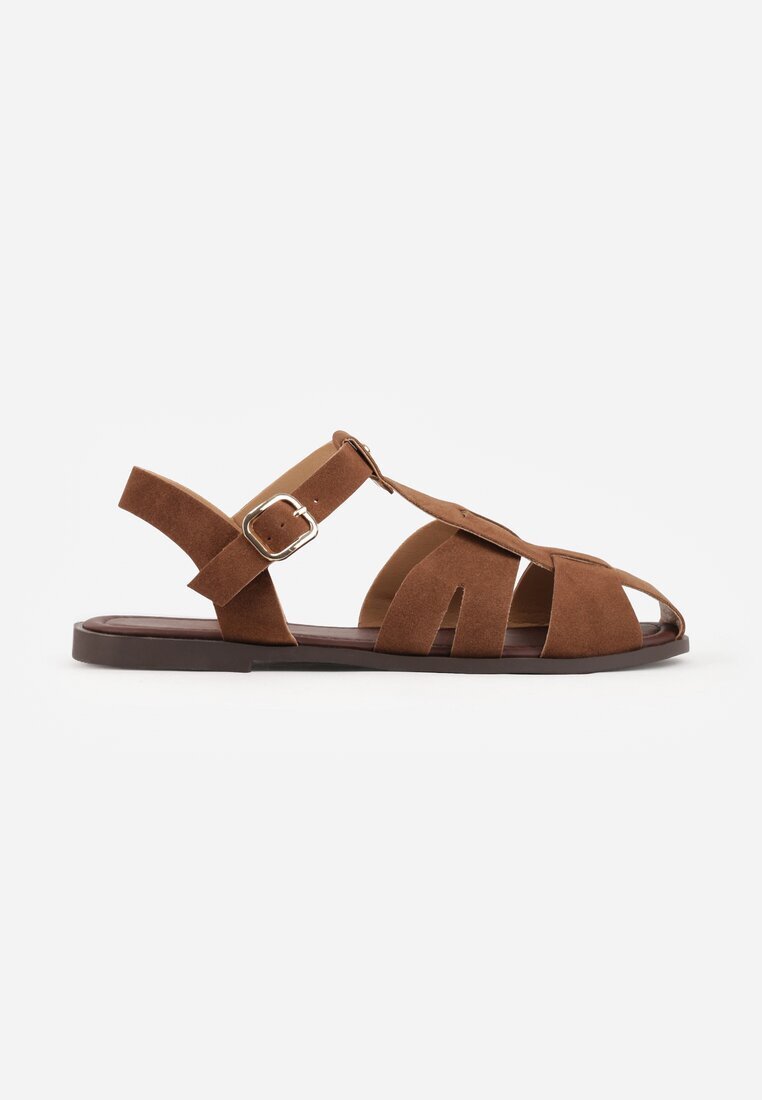 mulanka Sandale Gladiator Maro din imitație de nubuc cu cataramă Briannea