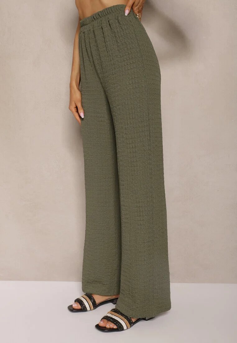 new collection Compleu Verde închis Bluză stil vestă cu broșe decorative și Pantaloni Sadessae