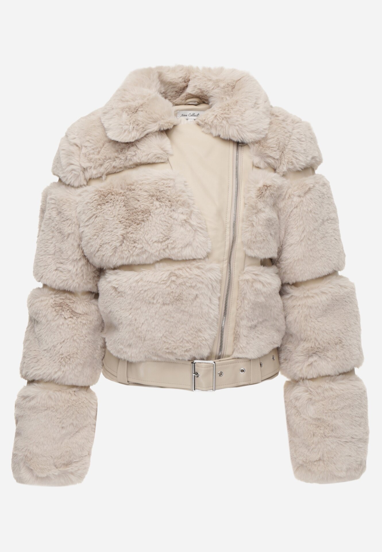 new collection Geacă Bej cu Blană Shetty