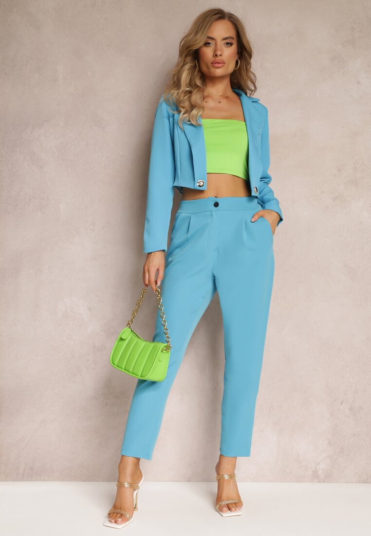 new collection Pantaloni Albastri Țigaretă Zalko