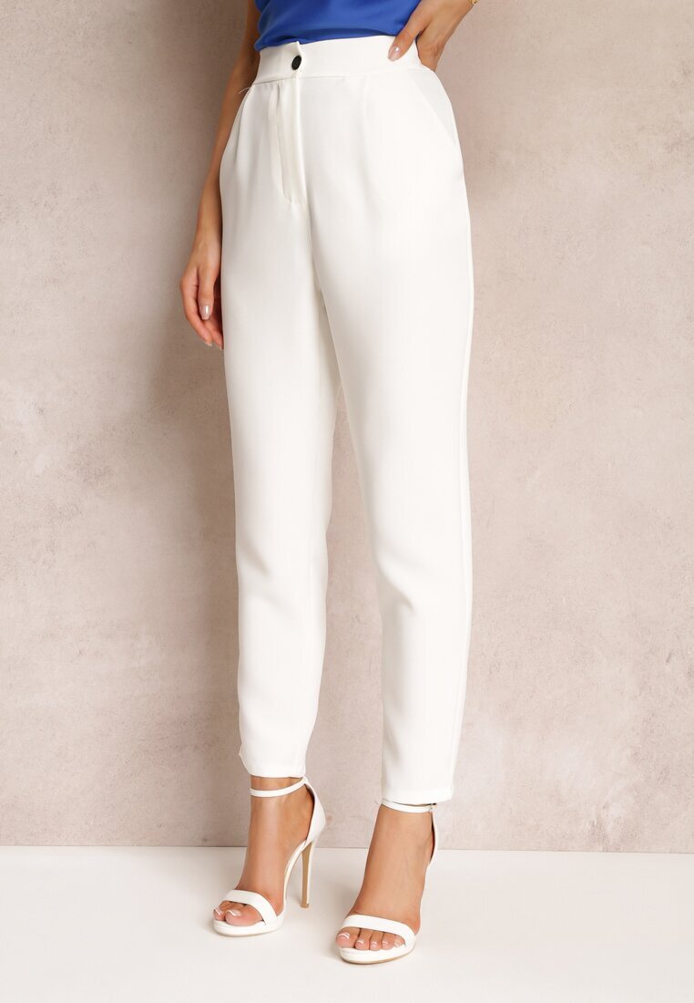 new collection Pantaloni Albi Cigaretă Zalko