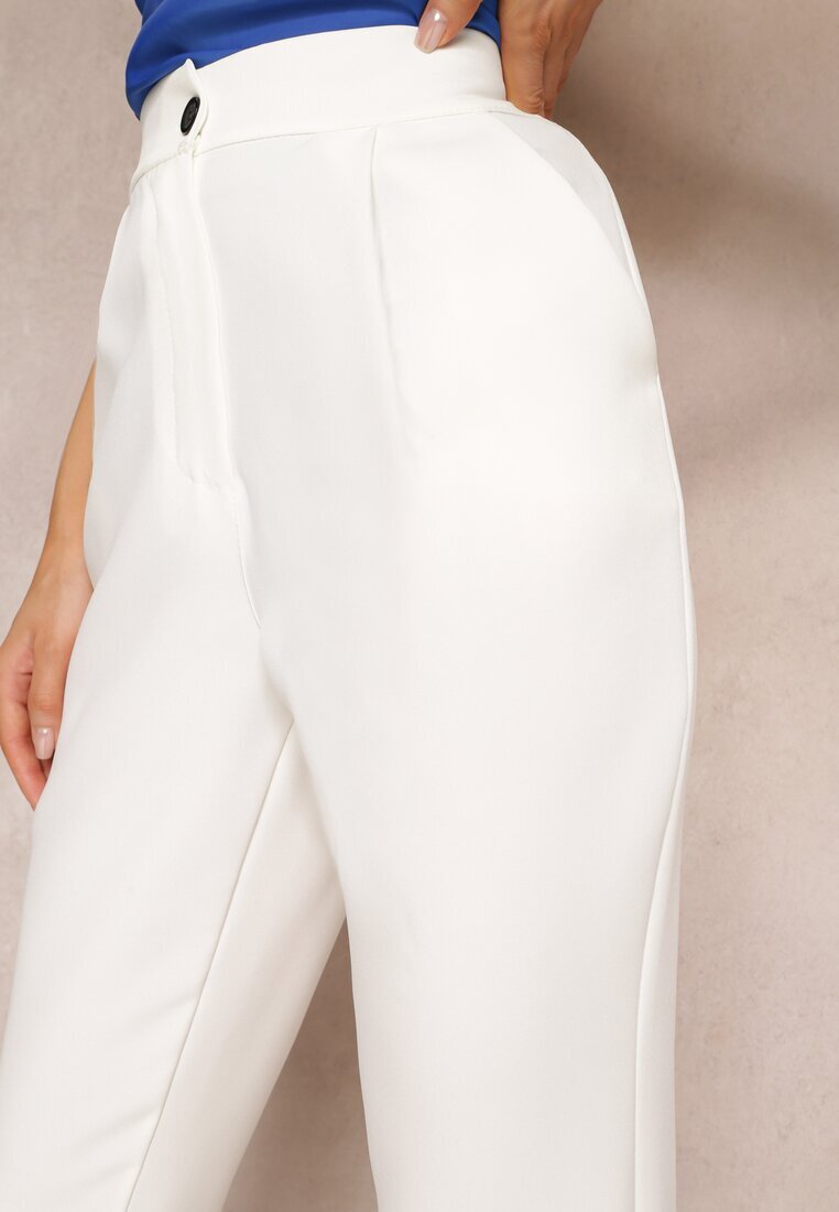 new collection Pantaloni Albi Cigaretă Zalko