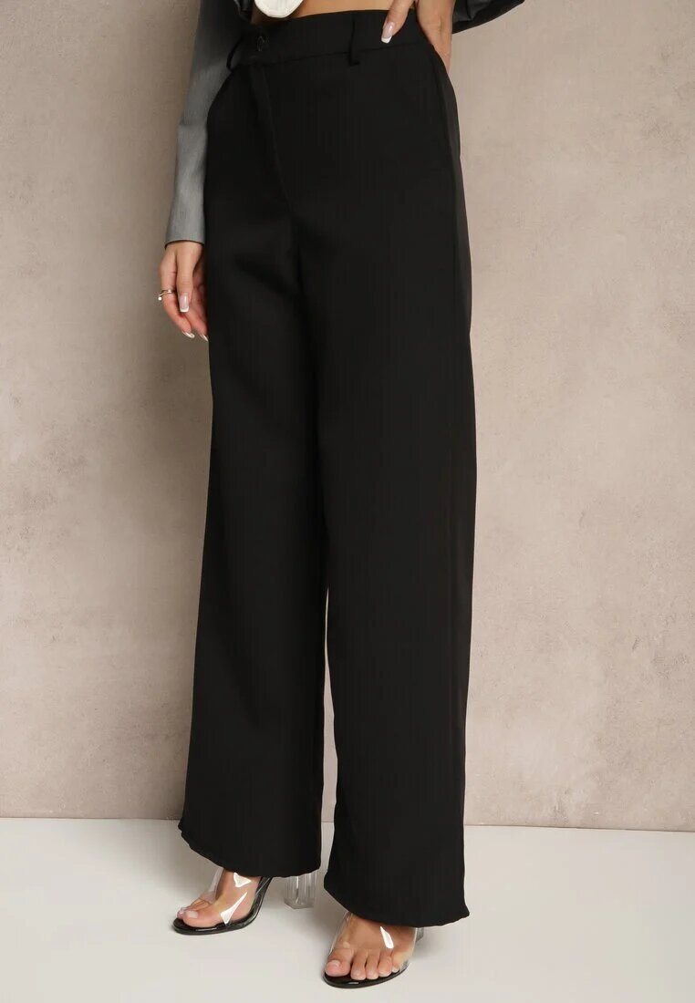 new collection Pantaloni de costum Negri Talie înaltă Viviorea
