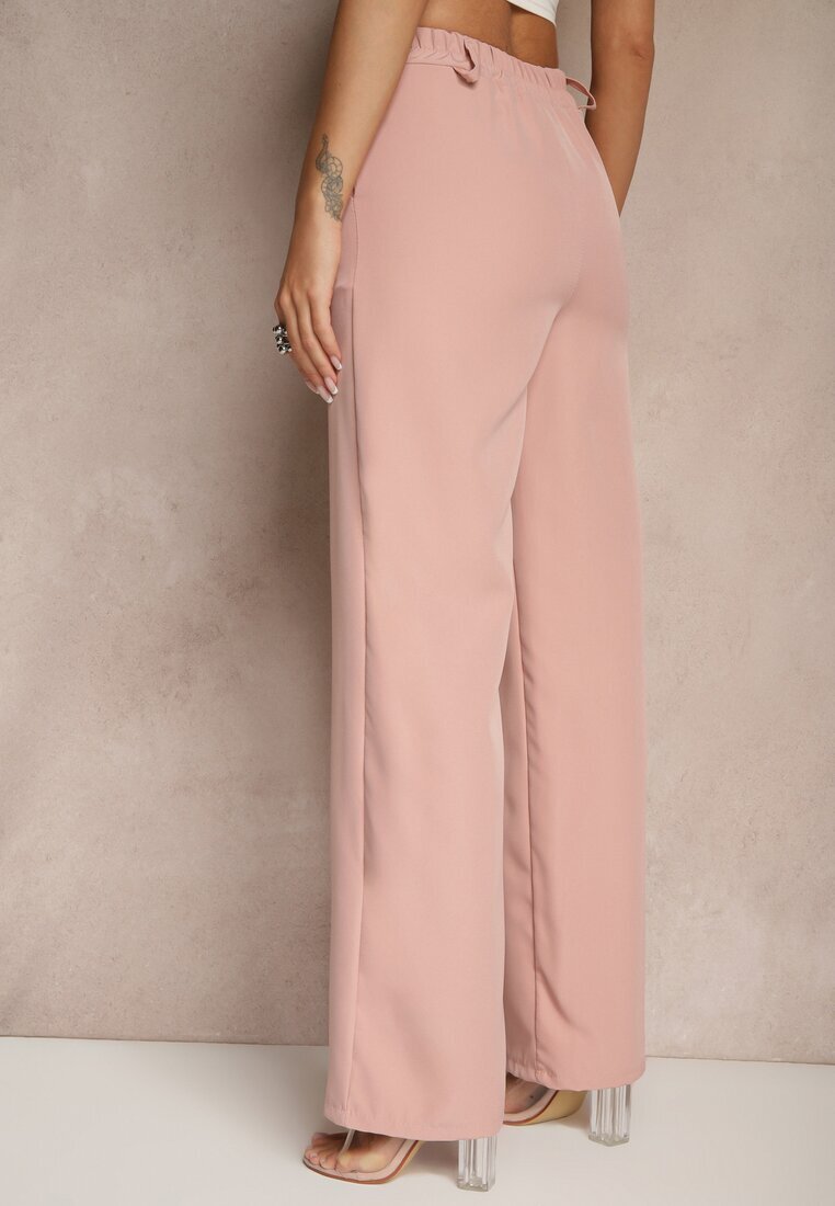 new collection Pantaloni de costum Roz High Waist Viviorea