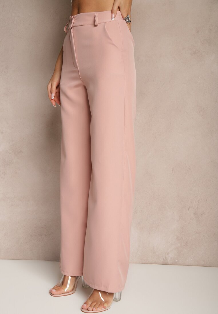 new collection Pantaloni de costum Roz High Waist Viviorea