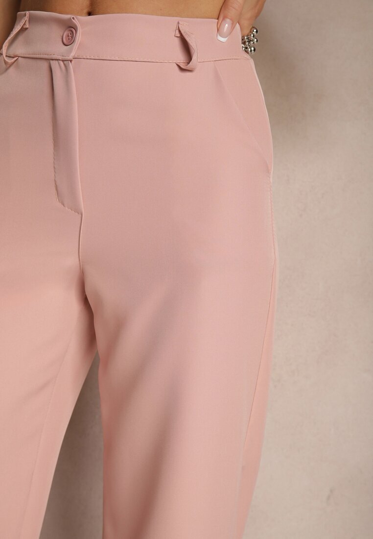 new collection Pantaloni de costum Roz High Waist Viviorea