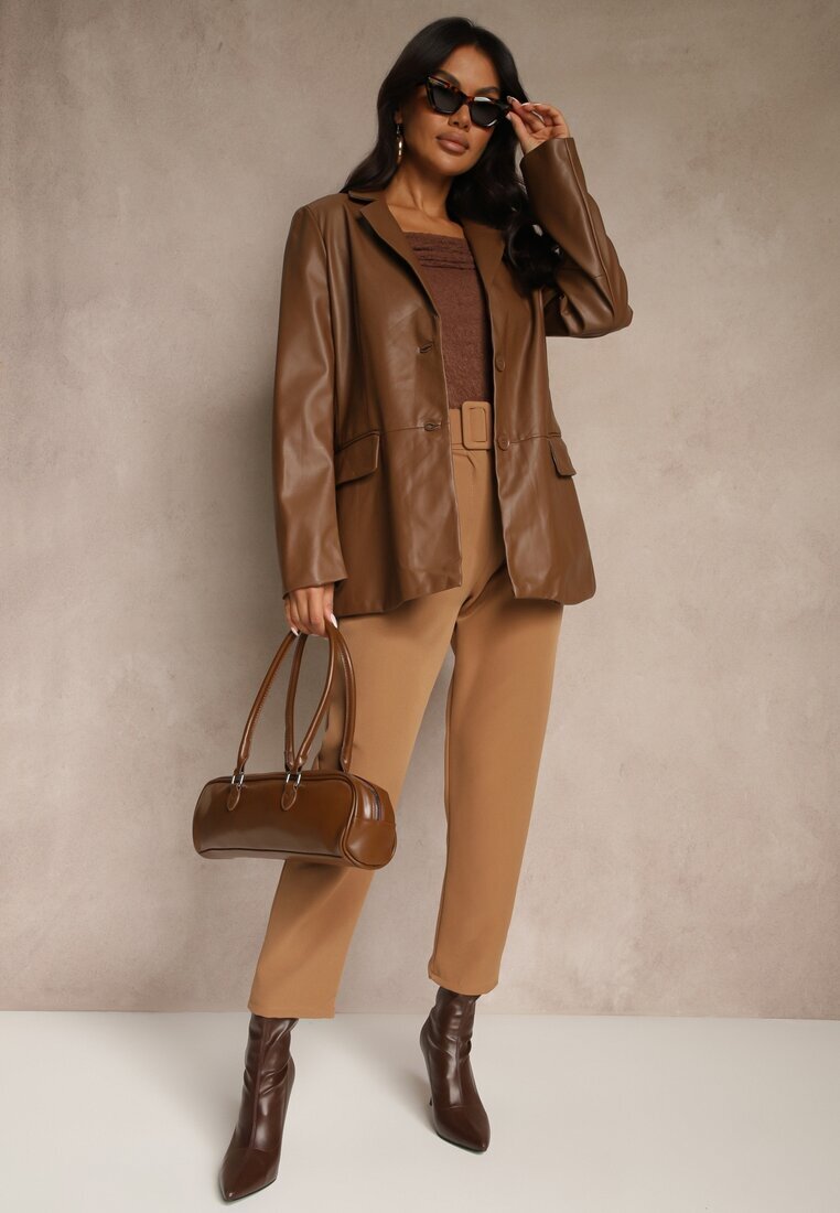 new collection Pantaloni Maro cu Cureaua Eudeaa