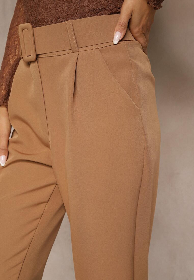 new collection Pantaloni Maro cu Cureaua Eudeaa
