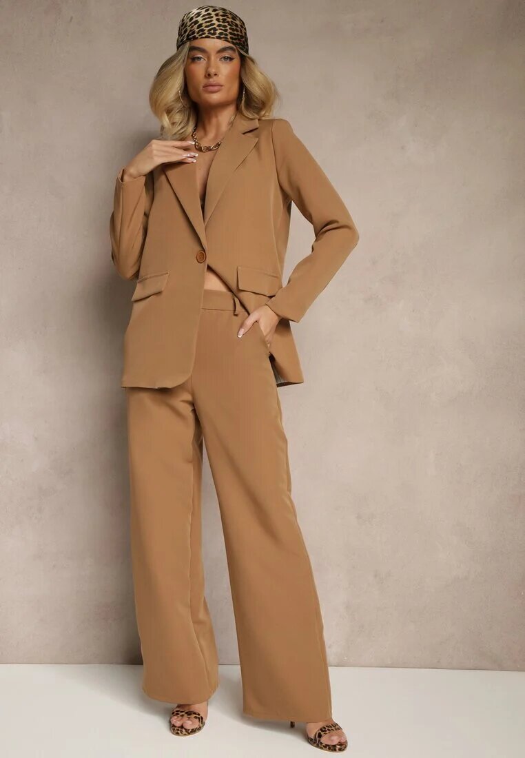 new collection Pantaloni Maro de costum High Waist Viviorea